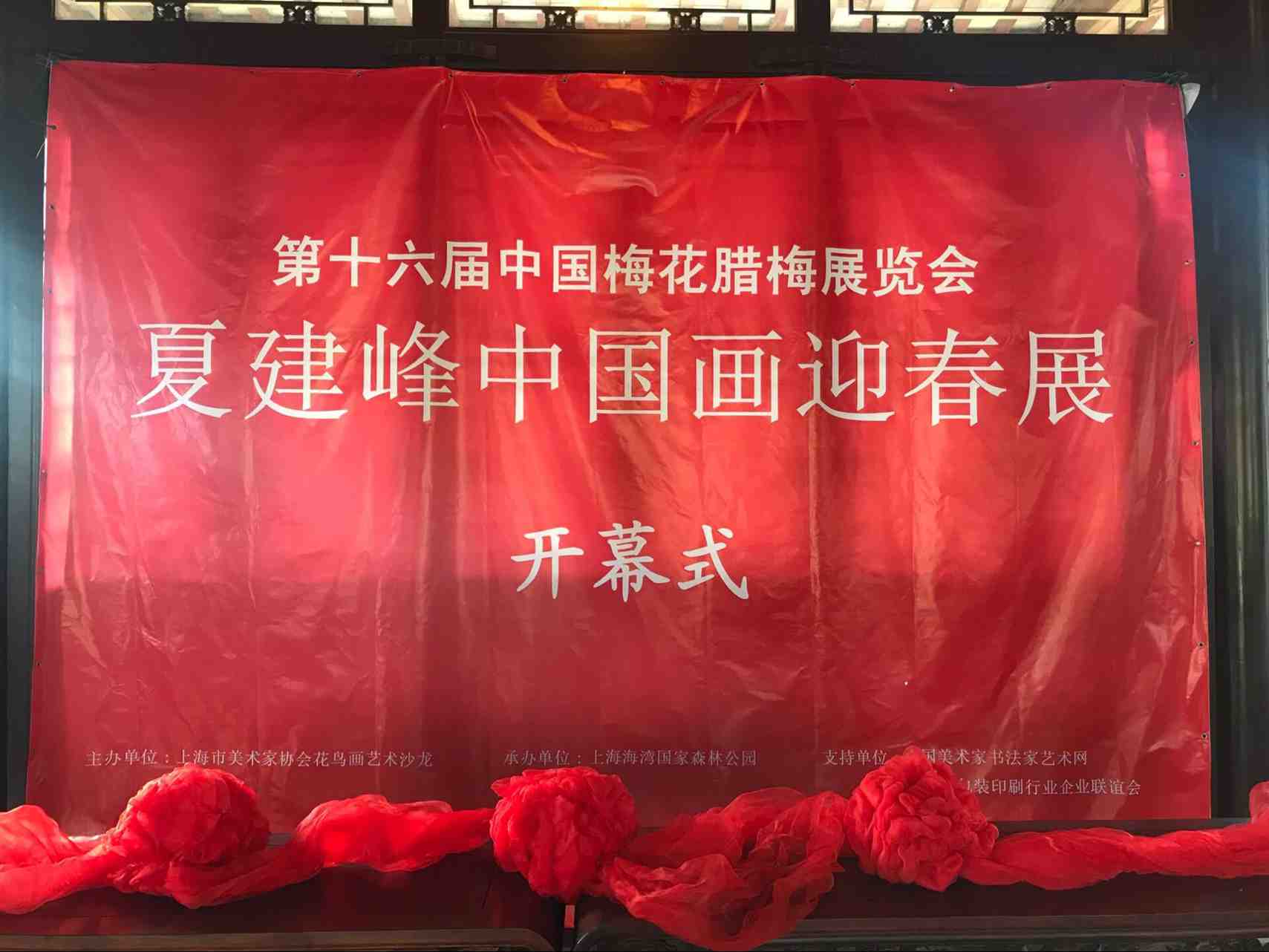 第十六届中国梅花腊梅展览会——夏建峰中国画迎春展开幕式